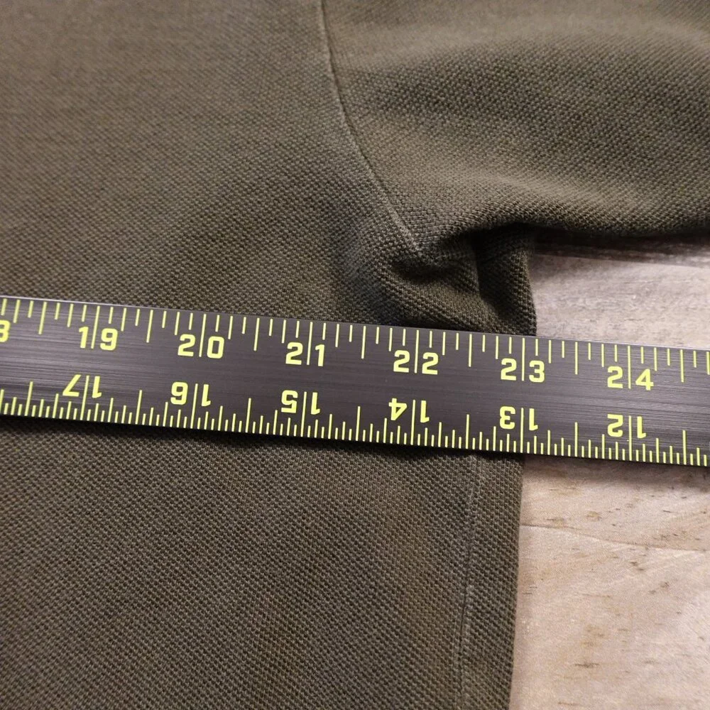 Polo Ralph Luaren Iconic Mesh polo‎ shirt men's large canopy olive pony